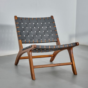 Chaise nordique unique moderne et élégante de loisirs en teck durable pour patio balcon jardin hôtels meubles de patio extérieur - Product Image 3