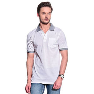 Polo décontracté pour homme 100% coton séchage rapide confortable respirant solide tissu tricoté brodé grande taille meilleure vente - Product Image 1