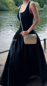 Mini sac à bandoulière pour appareil photo avec deux compartiments zippés – Cuir véritable italien – Fait main – PS496 - Product Image 4