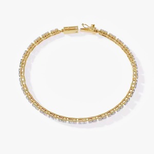 Lab Grown Diamond <b>Tennis</b> Bracelet for Women, Emerald Cut Diamond <b>Tennis</b> Bracelet,14K Solid Gold Diamond Women's Bracelet - Product Image 4