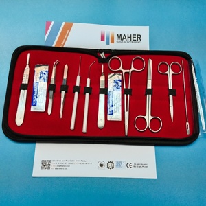 Kit de dissection en acier inoxydable avancé de 20 pièces pour étudiants en médecine anatomie laboratoire Scalper couteau poignée base Instruments chirurgicaux - Product Image 2