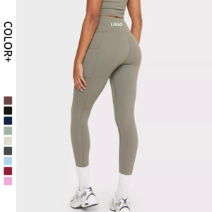 Ensemble de yoga nouveauté grande taille vêtements de sport solide soutien haut dos nageur soutien-gorge de sport court respirant taille haute Leggings deux pièces - Product Image 4