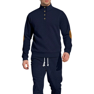 ชุดวอร์ม2ชิ้น100% พรีเมี่ยมผ้าคอตตอนออร์แกนิกดีไซน์ใหม่แขนยาวระบายอากาศออกแบบได้ - Product Image 5