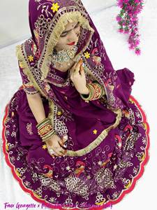 El nuevo lanzamiento de hoy hermosa Faux Georgette Lehenga Choli con bordado pesado y borde de encaje dorado Dupatta - Product Image 4