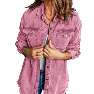 Chemise en jean pour femme, vente flash, prix bas, haute qualité, tous les matériaux disponibles, respirante, grande taille, chemise en jean pour femme - Product Image 3