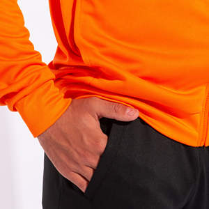 Conjunto de Sudadera con Capucha Naranja de Alta Calidad al por Mayor, Pantalones Deportivos con Cremallera, Traje Deportivo Personalizado con Logotipo, Sudadera Sólida para Mujer - Product Image 6