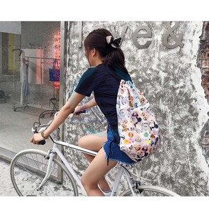 Mochila Pañalera con Estampado de Mickey y Minnie, Bolsa Impermeable con Cordón para la Escuela, Bolsa de Viaje Portátil Plegable, Cartera - Product Image 6