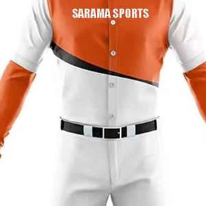 เครื่องแบบเบสบอลสไตล์มืออาชีพสำหรับทีมผู้ใหญ่เครื่องแบบเบสบอลแบบกำหนดเองชื่อและหมายเลข - Product Image 4