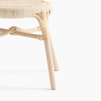 Chaise en rotin pour enfants, chaise en osier tissée à la main, mobilier bohème pour la chambre d'enfant, siège pour tout-petits, rotin naturel, décoration de chambre d'enfant
