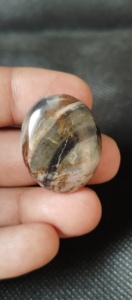 Venta al por mayor de alta calidad de jaspe café natural cabujón piedras preciosas marrones sueltas para la fabricación de joyas varias formas 5-8mm tamaños peso - Product Image 4