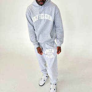 Survêtement pour hommes à impression bouffante fabriqué en usine pour l'extérieur Impression personnalisée Survêtement pour hommes de haute qualité pour l'hiver - Product Image 1