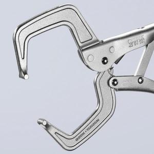 Pinces de serrage Knipex zinguées brillantes pour pièces de travail, sections, haute capacité de maintien – Catégorie de produit : Supports de soudage - Product Image 2