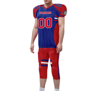 OEM Nouveau design Uniforme de football américain personnalisé Respirant Logo personnalisé Sublimation Maillot USA Tissu à séchage rapide Ensemble d'entraînement - Product Image 3
