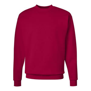 Premium Regular Fit hommes pull sweat 100% coton polaire col rond Logo personnalisé impression numérique automne - Product Image 1