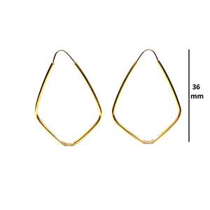 Venta al por mayor de pendientes geométricos de Plata de Ley 925 para damas elegante diseño de encanto tradicional para el desgaste de la boda - Product Image 2