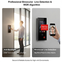 Sistema de Seguridad Inteligente para el Hogar Hiwink con Intercomunicador de Audio y Video Bidireccional, Desbloqueo Remoto por Aplicación Tuya, 20000 Usuarios y Pantalla Cuádruple