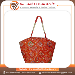 กระเป๋าทำด้วยมือสำหรับสุภาพสตรีกระเป๋าผ้าฝ้ายกระเป๋าสตรีแบบสายสะพายบรรจุภัณฑ์แบบกำหนดเองโลโก้ผลิตภัณฑ์สิ่งทอออกแบบได้7-10วัน - Product Image 5