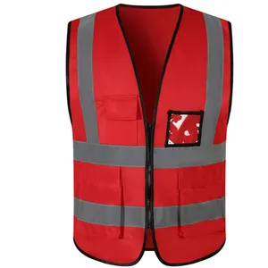 パキスタン製の最高の柔らかい生地通気性のあるプロの手作りの売れ筋Hi-Vis-Vest By AlFaraj