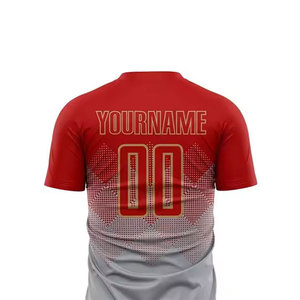 Ropa de fútbol de poliéster 100% de calidad superior, uniforme deportivo transpirable de secado rápido, cómodo nombre personalizado, servicio OEM disponible - Product Image 5
