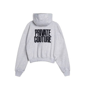 Chaleco con Capucha Unisex de 330 g/m² |   Sudadera Haody 100% Algodón Ecológico con Forro Polar, Doble Cremallera y Logotipo Frontal ODM - Product Image 3