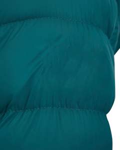 เสื้อแจ็คเก็ตพัฟเฟอร์มีฮู้ดสีเขียวอมฟ้าแบบกำหนดเองสำหรับผู้หญิง ฤดูหนาว บุผ้าโพลีเอสเตอร์อุ่นสบาย สวมใส่สบายๆ สำหรับกิจกรรมกลางแจ้ง ผู้ผลิตแบบ OEM ตามสั่ง - Product Image 6