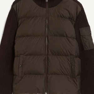 Chaqueta Cárdigan de Lona para Hombre, Invierno, Casual, con Relieve, Forro de Nailon Anti-UV, Cálida y Cómoda, Cierre de Cremallera con Logotipo Frontal - Product Image 3