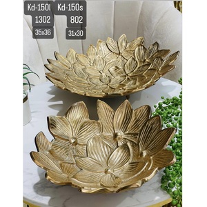 Aluminum Pineapple <b>Bowls</b> with Set of 3 Gold and Silver Finished Aluminum <b>Snack</b> <b>Bowl</b> Home Decorative Handmade <b>Bowls</b> - Product Image 4