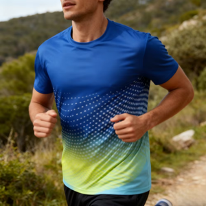 Camiseta Deportiva de Manga Corta de Alta Calidad con Logotipo Personalizado OEM, de Secado Rápido, Transpirable y Fresca, para Fitness, Running, Entrenamiento y Maratón - Product Image 4