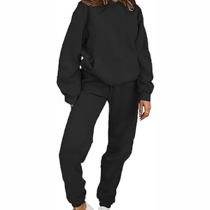 Conjuntos de chándal con capucha para mujer superventas Ropa estampada de peso pesado con pantalón Tallas grandes Características - Product Image 3