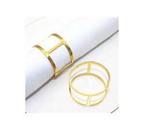 Metal Gold <b>Silver</b> Saro Ginko Leaf Eco-Friendly <b>Napkin</b> Ring (Set of 4) for Table Decoration Wedding Banquet & Giveaways - Product Image 3