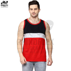 เสื้อกล้ามผู้ชายแห้งเร็วระบายอากาศได้ดีสีพื้นสีพื้น - Product Image 2