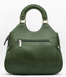 Sac à main en cuir vert forêt, élégant, pour femme, sac à main à bandoulière, deux sangles, sac à main à bandoulière, sac à main souple structuré, sac de travail - Product Image 6