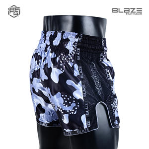 Blaze Fight Gear Customized Logo Design Adult Martial Arts Wear Fighting Kickboxing <b>Shorts</b> Men <b>Women</b> OEM Service MMA Kickboxing - Product Image 4