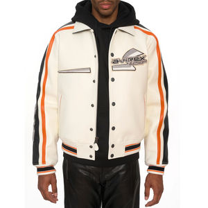 Vestes Avirex imperméables et coupe-vent de haute qualité pour hommes/vestes Avirex en cuir avec fermeture à boutons et logo personnalisés - Product Image 3