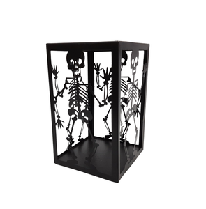 Nouveau support votif en PC noir mat votif carré en fer décoratif pour décorations d'halloween à la main personnalisé en vrac - Product Image 4