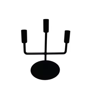 T-Light Candle Stands With Large Leaf Base High Demanding Metal Home Decoration Table <b>Top</b> Christmas Decor Candle Holders - Product Image 5