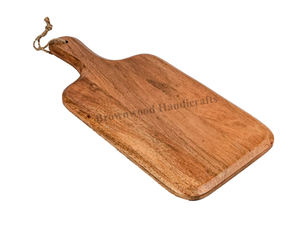 เขียงและสับไม้มะม่วงพร้อมด้ามจับกระดานเสิร์ฟคุณภาพสูงสำหรับผู้ซื้อจำนวนมากขายส่งออกแบบได้ตามต้องการ - Product Image 6