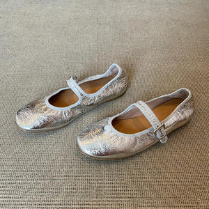 Zapatillas planas de lona con punta redonda para mujer, zapatillas informales, zapatos cómodos para caminar, mocasines transpirables de verano a la moda para mujer - Product Image 2