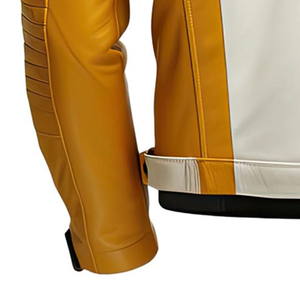 Ventes chaudes Vestes en cuir lourd Logo personnalisé Veste en cuir véritable pour homme Logo personnalisé Vestes en cuir de haute qualité - Product Image 3