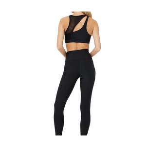 Nuevo estilo, conjunto de Yoga de alta elasticidad, conjunto de Yoga de algodón a precio barato, ropa de gimnasio de secado rápido para mujer, conjunto de 2 Uds de Yoga femenino hecho en Pakistán para niñas - Product Image 5