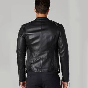 Chaqueta de cuero delgada para hombre de Venta caliente para invierno Diseño personalizado Stand High Street Alta calidad Nueva condición Ropa de invierno - Product Image 4