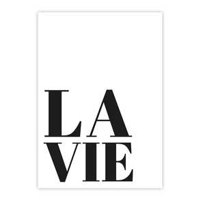 Impression artistique La Vie, design élégant DIN A4 pour la décoration de la maison - Product Image 4