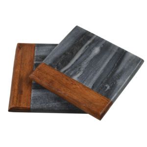 Wholesale Classic Custom Logo Square Tea Cup Wooden <b>Marble</b> <b>Coaster</b> Quality Coffee Cup Mats Pads Tabletop Accessories Factory - Product Image 6