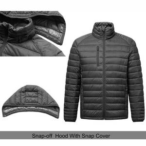 Wholesale <b>Men</b> Oversized Puffer <b>Jacket</b> Custom Streetwear Urban Winter Fashion Trend Outerwear Warm Wear Canvas <b>Thin</b> Stand Collar - Product Image 5