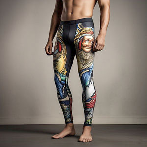 Customize Sublimation <b>Compression</b> Pants Base Layer Graphic Print Yoga <b>Leggings</b> Workout Fitness Wear Sublimation <b>Legging</b> Men's - Product Image 2