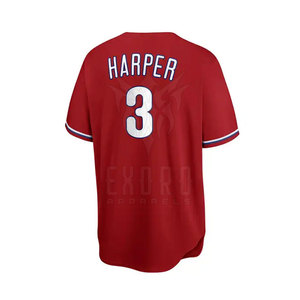 Conjuntos de uniformes de béisbol de talla grande transpirables personalizados, ropa deportiva de poliéster 100% de alta calidad, recién llegado - Product Image 6