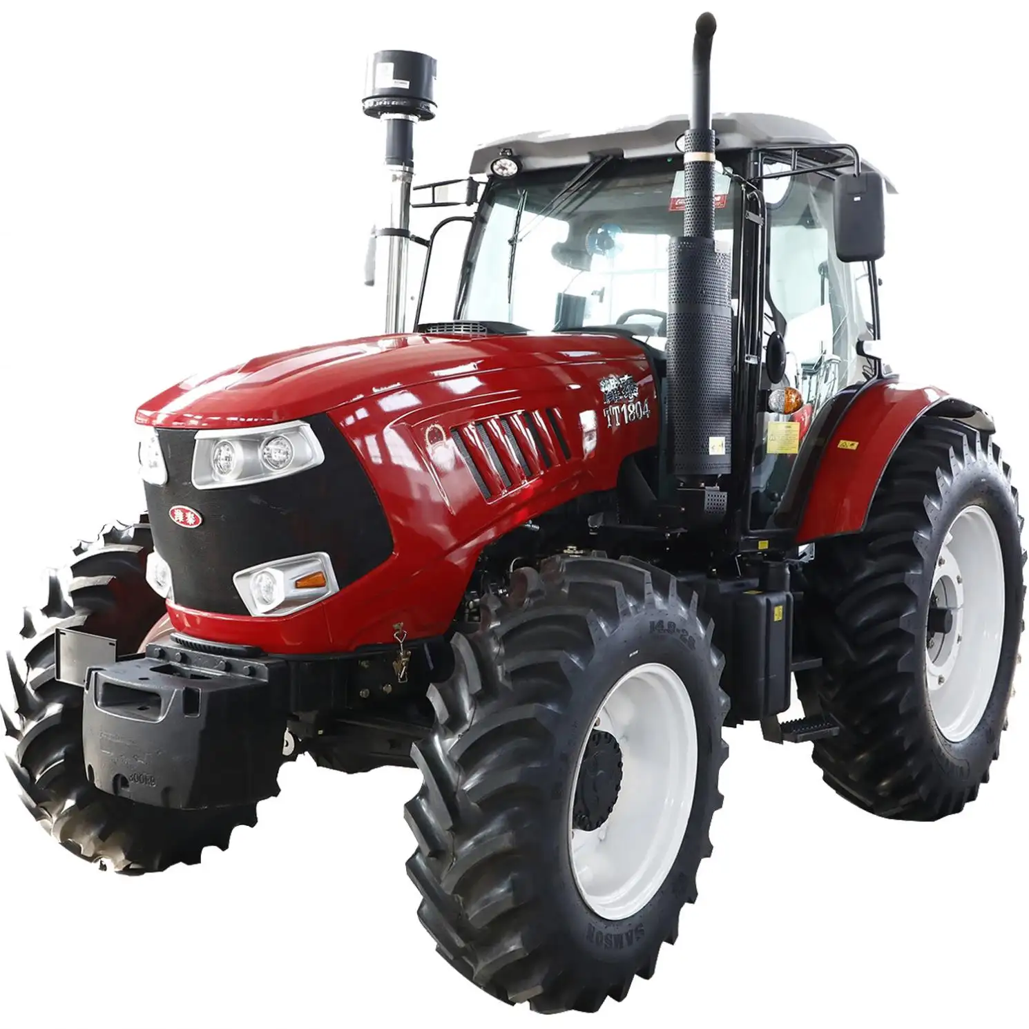 Traktor roda pertanian tangan bekas/kedua, massey ferguson mf1004 100hp 4x4wd dengan peralatan pertanian kompak mini kecil