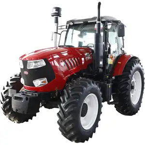 Usado/segunda mão tratores de roda agrícola massey ferguson mf1004 100hp 4x4wd com pequeno mini compacto equipamento agrícola máquinas