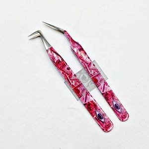 แหนบต่อขนตาแบบมืออาชีพ สแตนเลสสตีล ป้องกันแม่เหล็ก ปลายเรียบ ยาว 11 ซม. บรรจุภัณฑ์ปรับแต่งได้ พร้อมโลโก้ รุ่นยาว 90 - Product Image 2