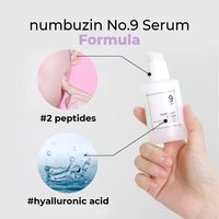 Sérum raffermissant secret Numbuzin n°9 50 ml avec peptides pour les rides, élasticité de la peau, sérum anti-âge coréen pour le visage, raffermissant